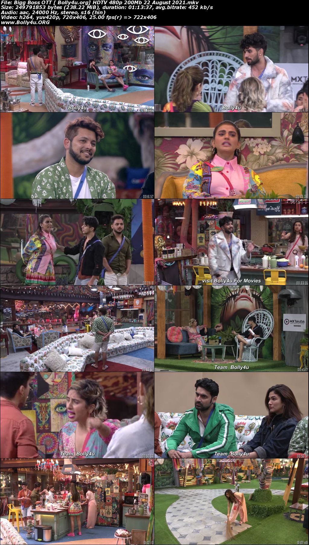 Bigg Boss OTT HDTV 480p 200Mb 22 August 2021 Download