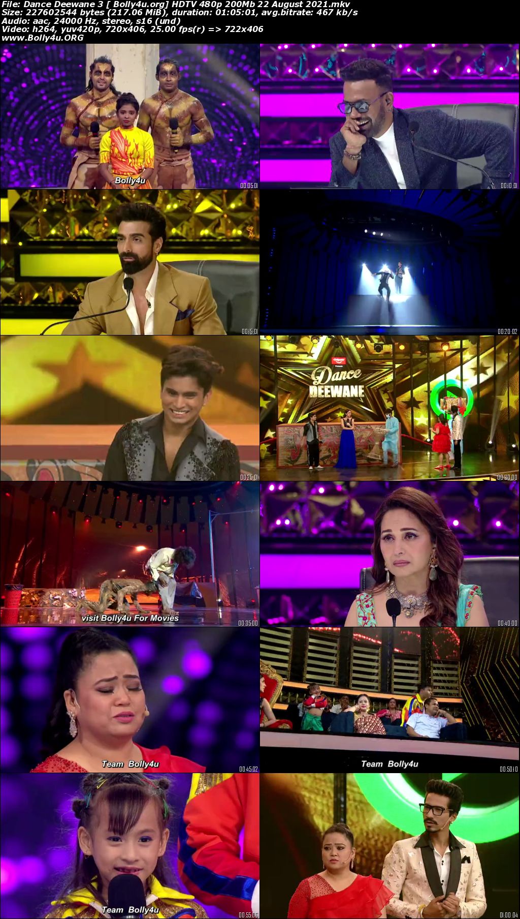 Dance Deewane 3 HDTV 480p 200Mb 22 August 2021 Download