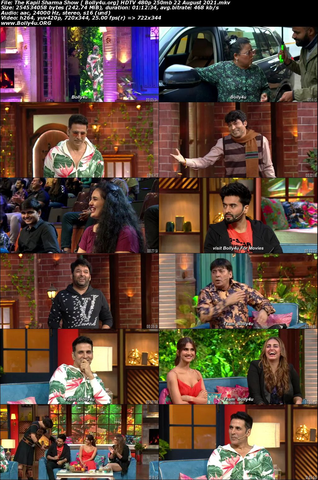 The Kapil Sharma Show HDTV 480p 250mb 22 August 2021 Download