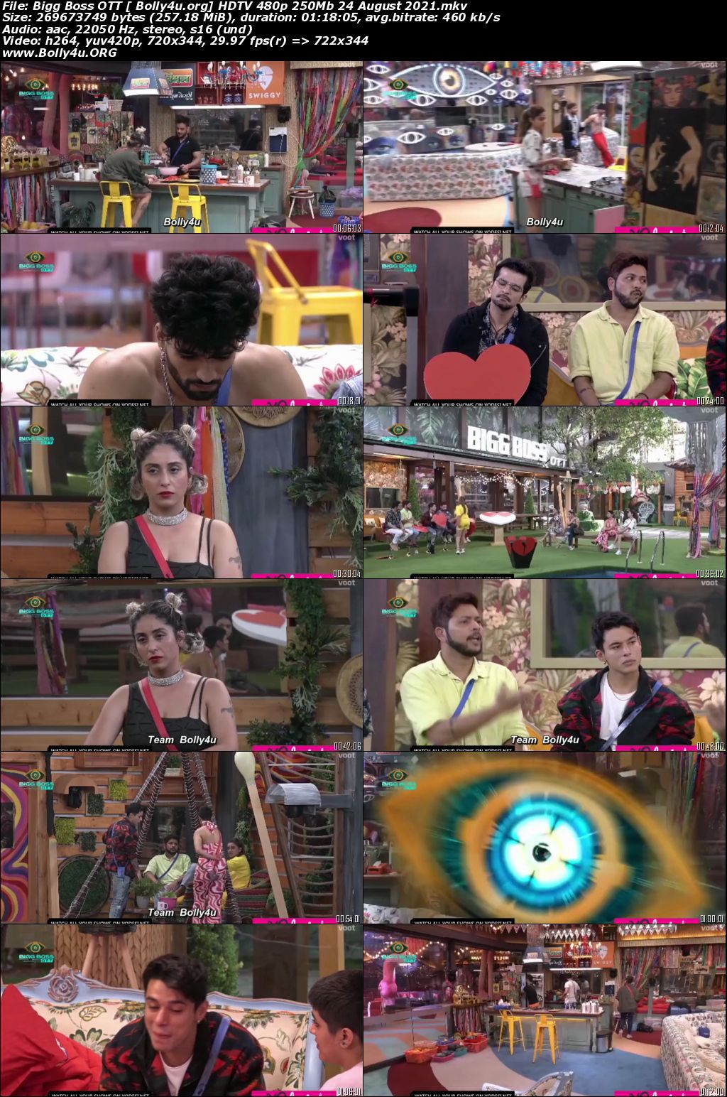 Bigg Boss OTT HDTV 480p 250Mb 24 August 2021 Download