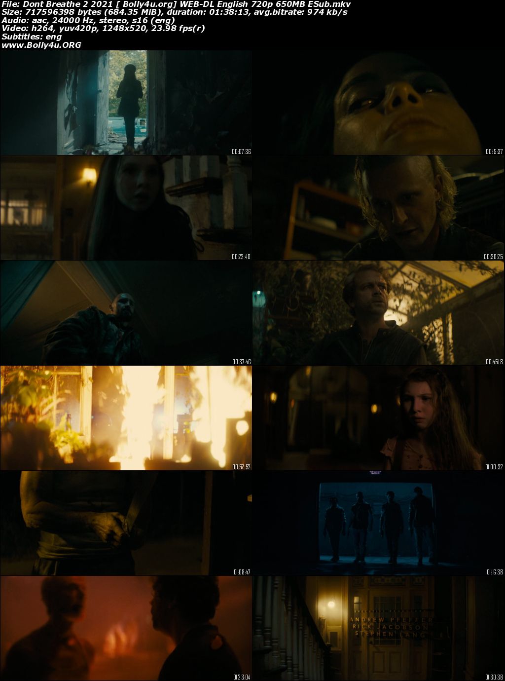 Dont Breathe 2 2021 WEB-DL 650Mb English 720p ESubs Download