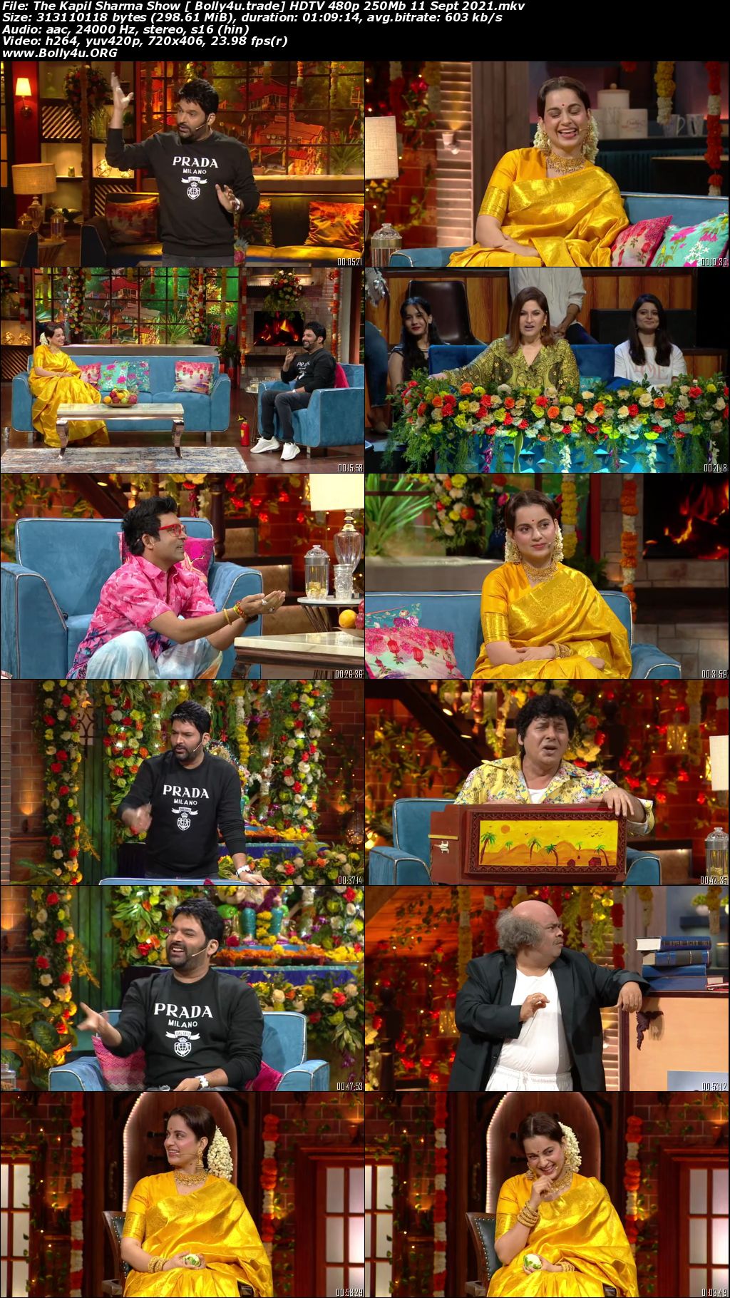 The Kapil Sharma Show HDTV 480p 250Mb 11 September 2021 Download