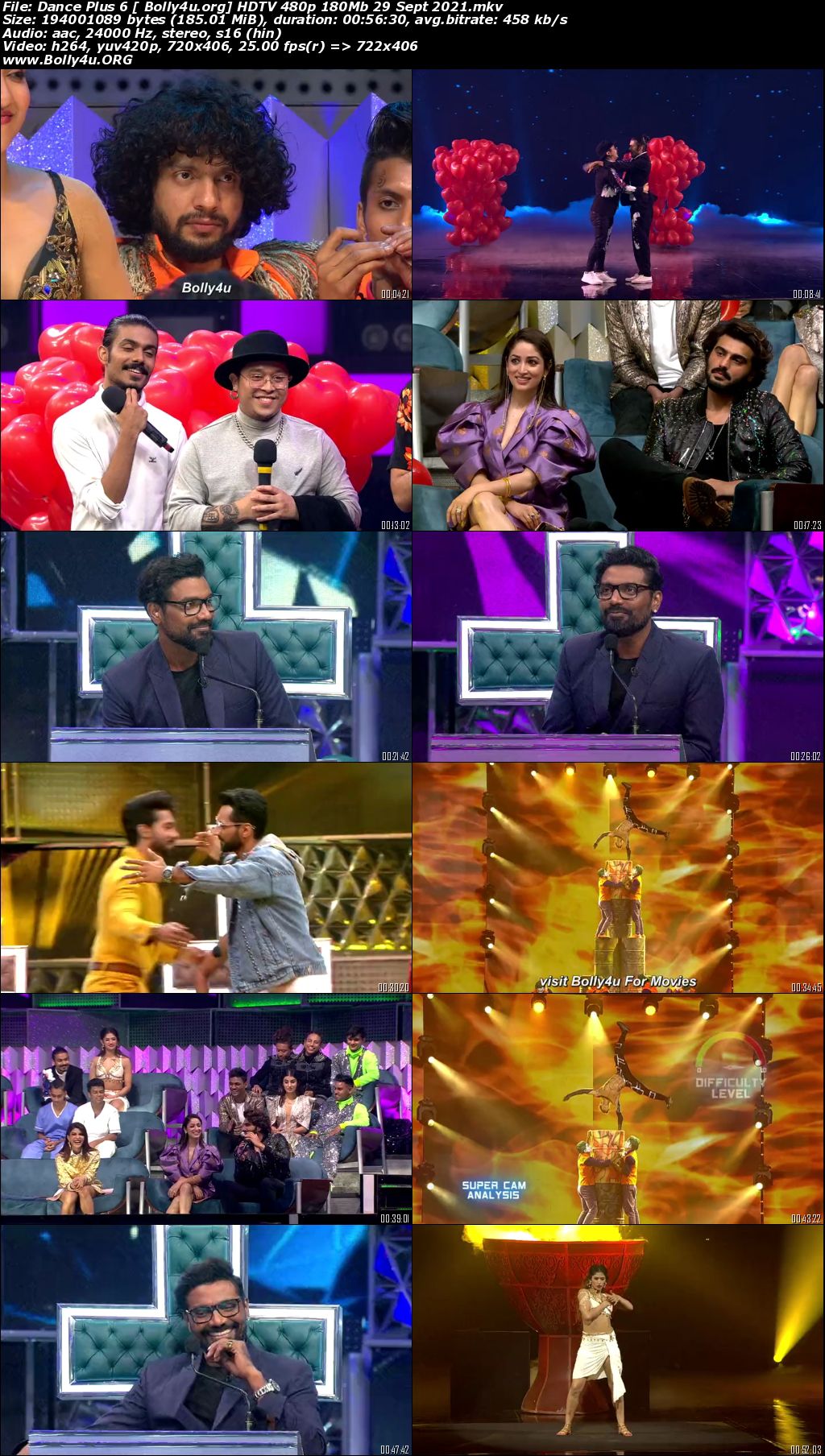 Dance Plus 6 HDTV 480p 180Mb 29 Sept 2021 Download