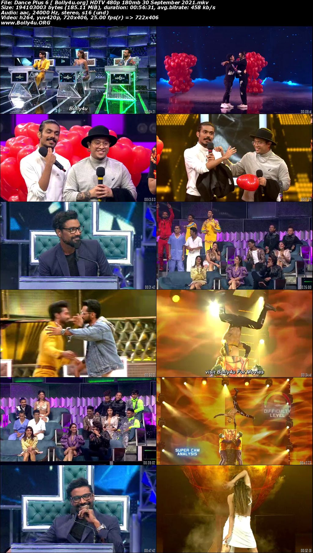 Dance Plus 6 HDTV 480p 180MB 30 September 2021 Download