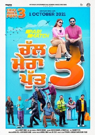 Chal Mera Putt 3 2021 CAMRip 300Mb Punjabi Movie Download 480p Watch Online Free Bolly4u