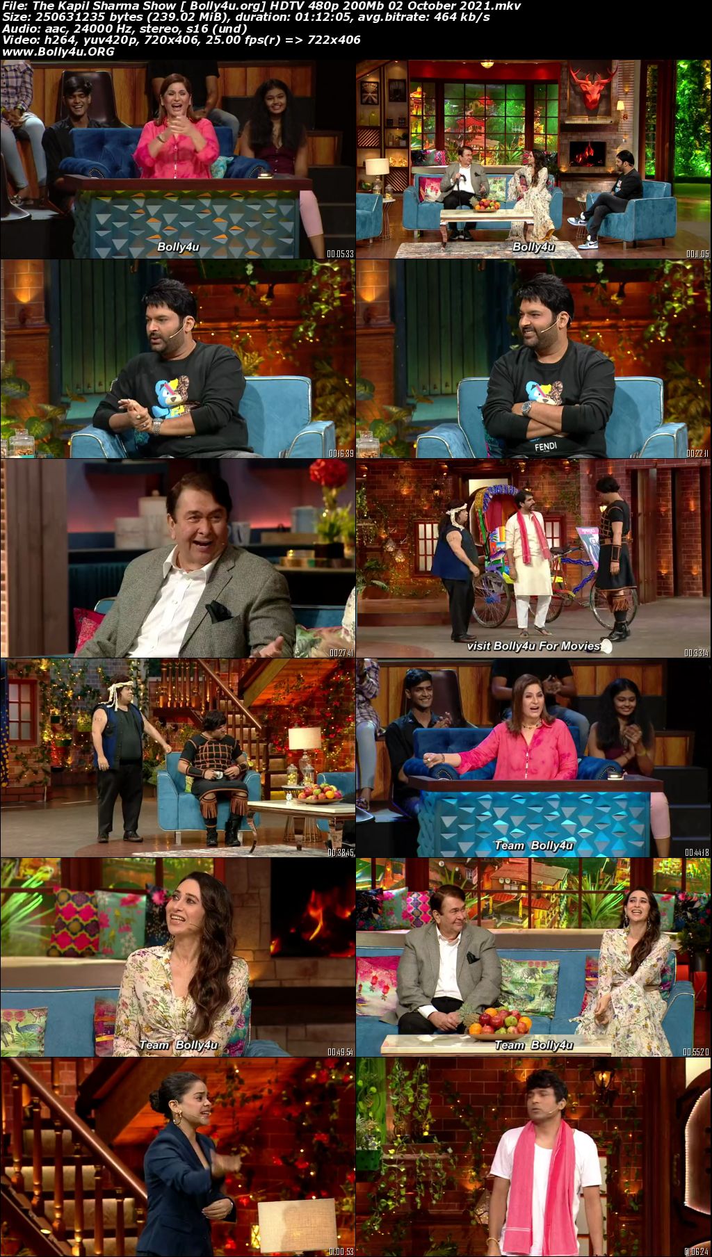 The Kapil Sharma Show HDTV 480p 200Mb 02 October 2021 Download