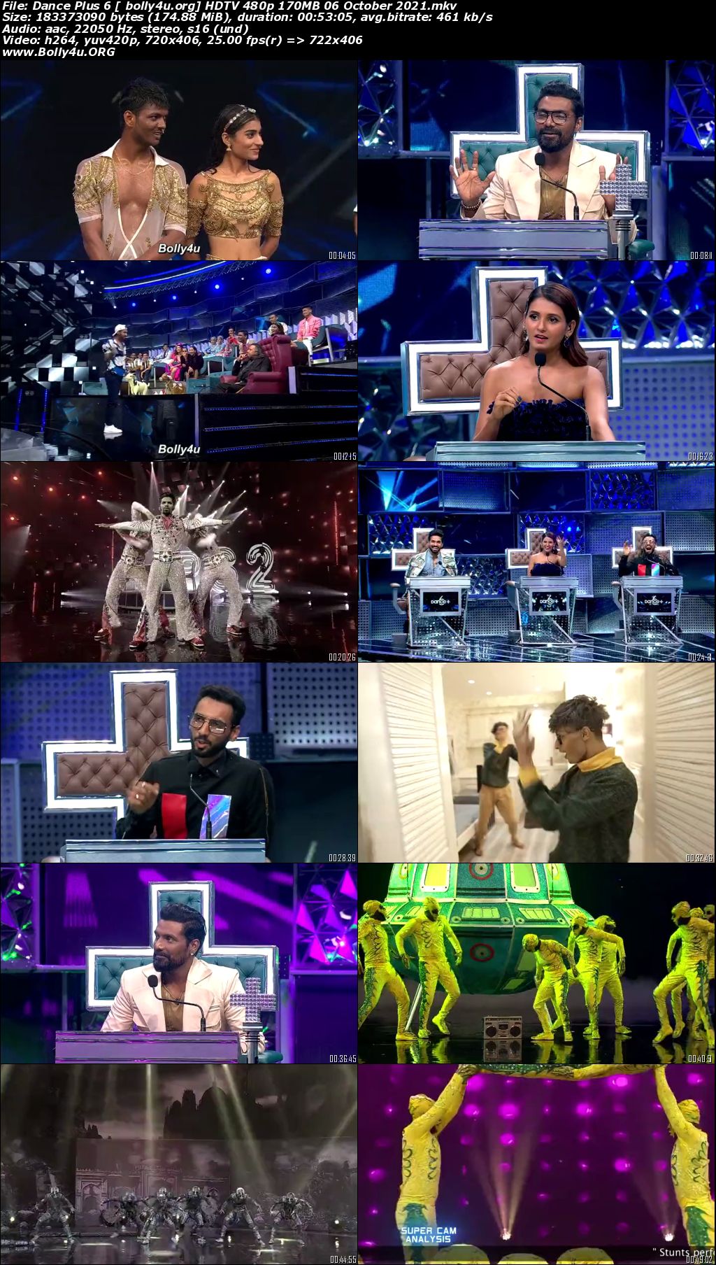 Dance Plus 6 HDTV 480p 170MB 06 October 2021 Download