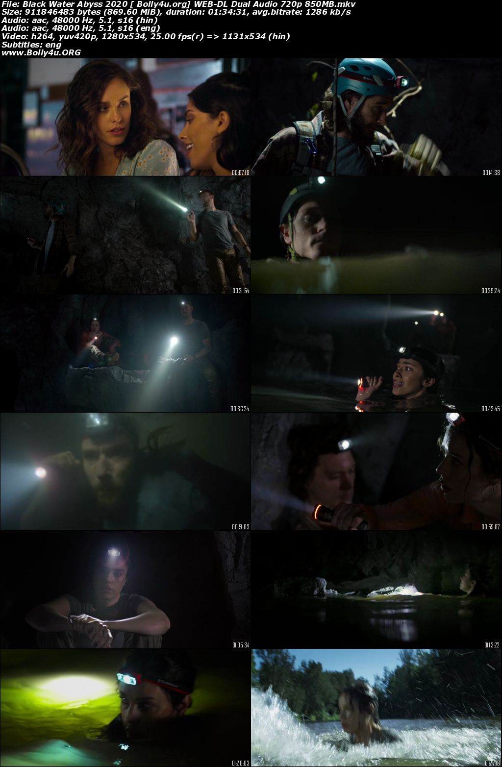 Black Water Abyss 2020 WEB-DL 300MB Hindi Dual Audio ORG 480p Download