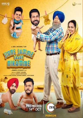 Jinne Jamme Saare Nikamme 2021 WEB-DL 400MB Punjabi Movie Download 480p Watch Online Free bolly4u