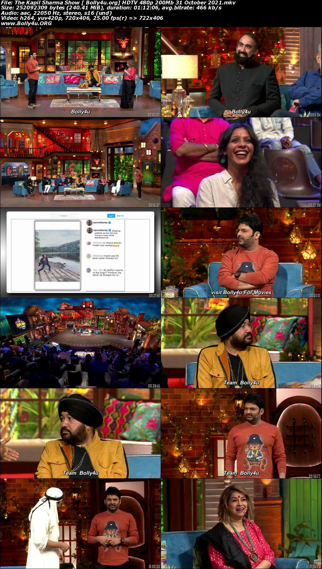 The Kapil Sharma Show HDTV 480p 200Mb 31 October 2021 Download
