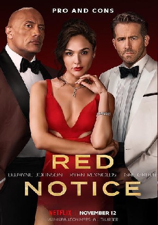 Red Notice 2021 WEB-DL 400Mb Hindi Dual Audio ORG 480p