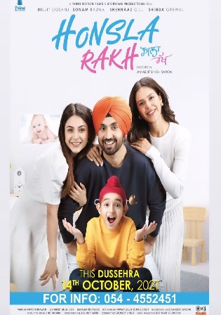 Honsla Rakh 2021 WEB-DL 450MB Punjabi Movie Download 480p Watch Online Free bolly4u