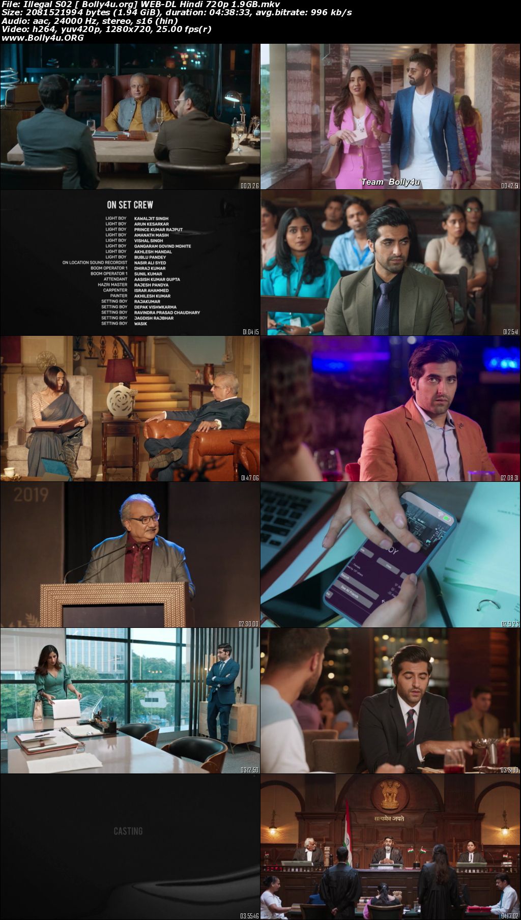 Illegal 2021 WEB-DL 850Mb Hindi S02 Download 480p