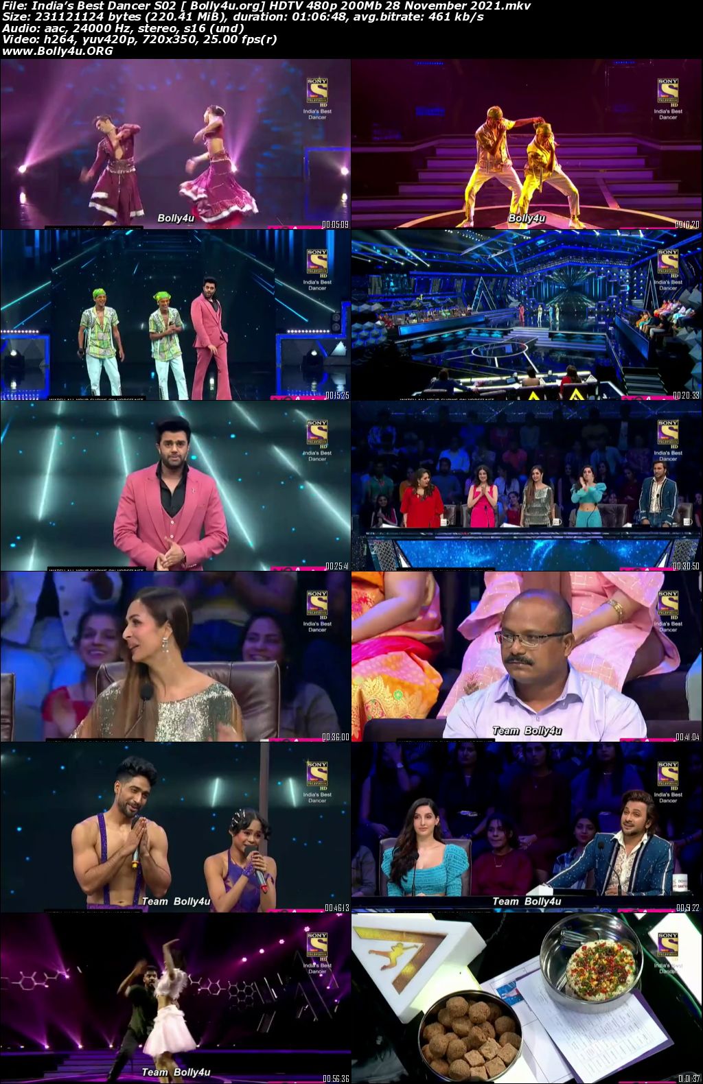 Indias Best Dancer S02 HDTV 480p 200Mb 28 November 2021 Download