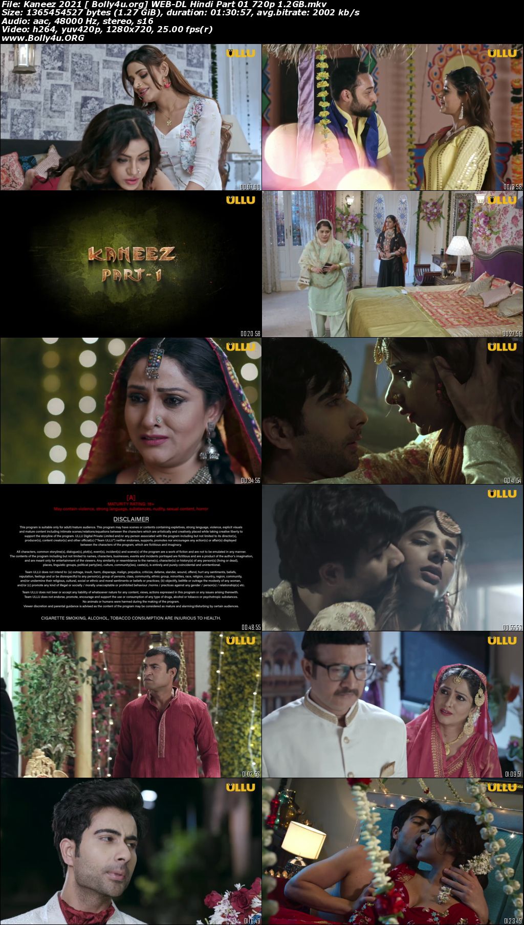 Kaneez 2021 WEB-DL 300Mb Hindi Part 01 ULLU 480p Download