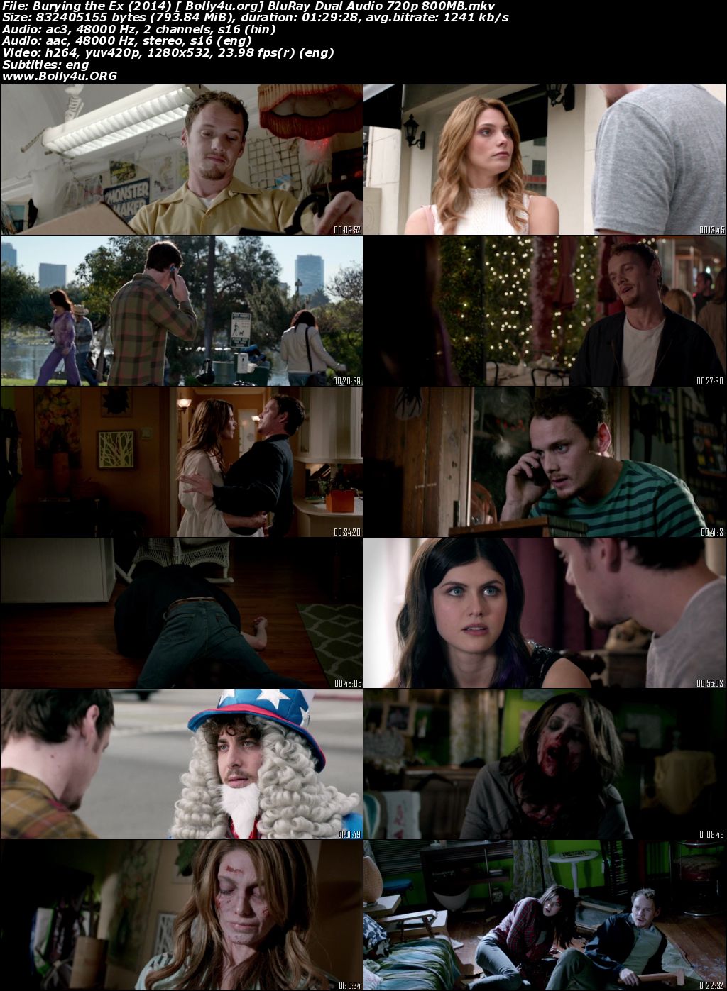 Burying The Ex 2014 BluRay 300Mb Hindi Dual Audio 480p Download