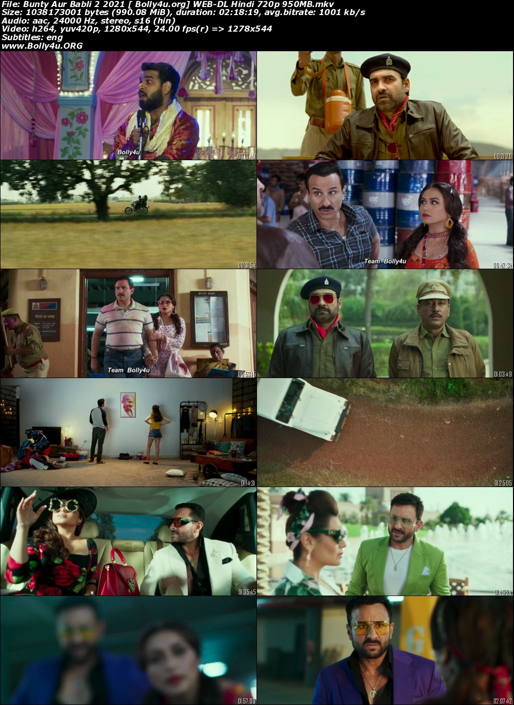 Bunty Aur Babli 2 2021 WEB-DL 400MB Hindi Movie Download 480p