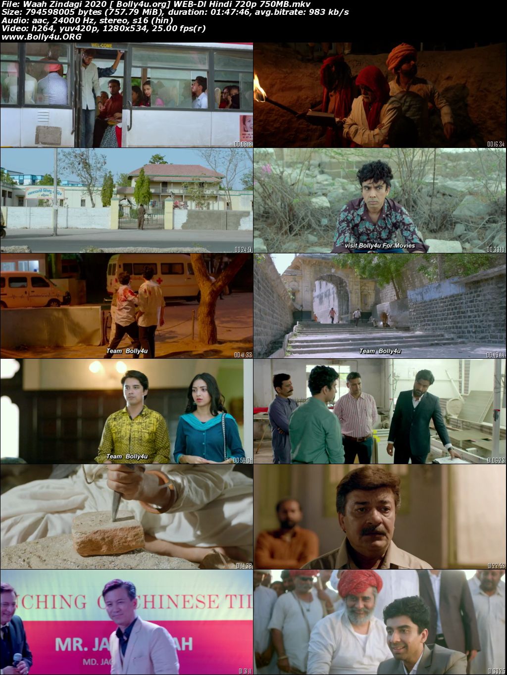 Waah Zindagi 2020 WEB-DL 750Mb Hindi Movie Download 720p
