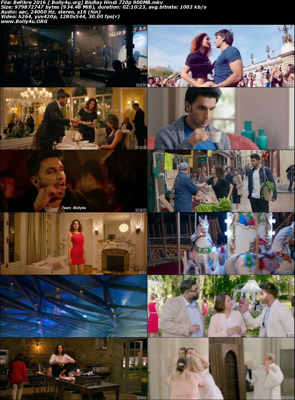 Befikre 2016 BluRay 900MB Hindi Movie 720p Download