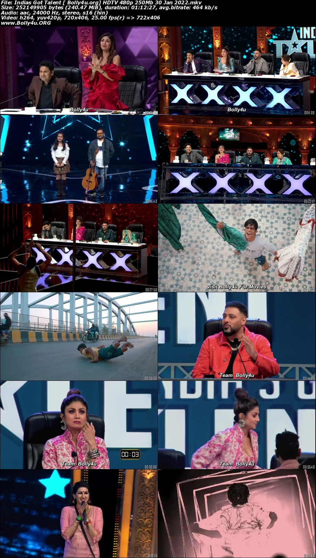 Indias Got Talent 9 HDTV 480p 250Mb 30 Jan 2022 Download