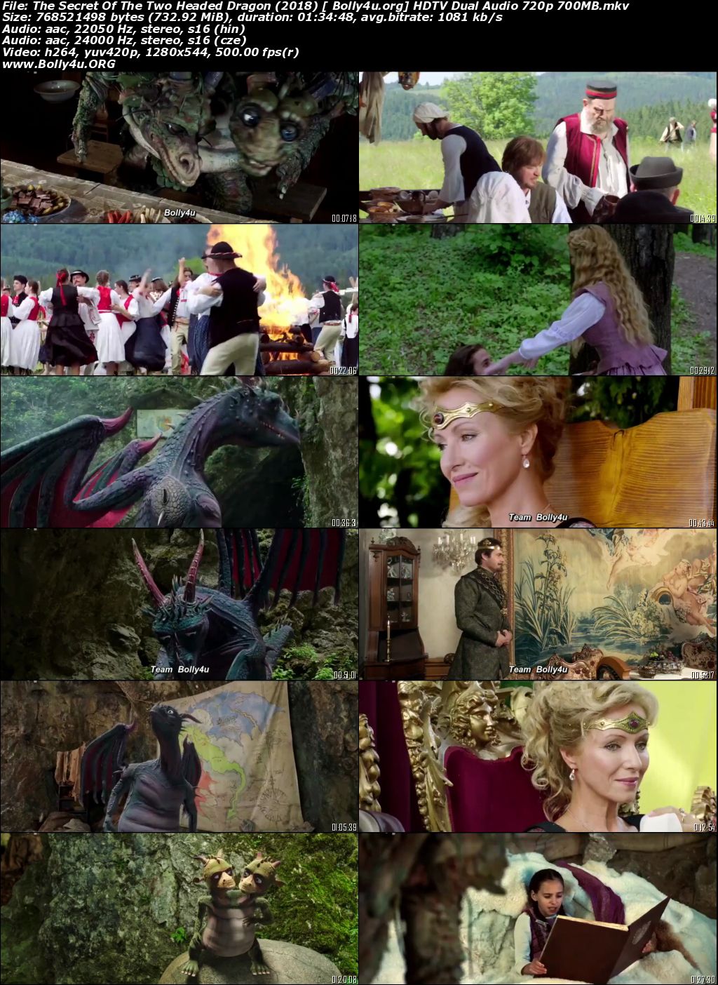 The Secret Of The Two Headed Dragon 2018 HDTV 700MB Hindi Dual Audio 720p Download