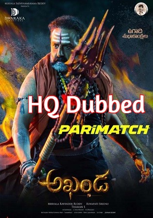 Akhanda 2022 WEBRip 500MB Hindi Dubbed HQ 480p