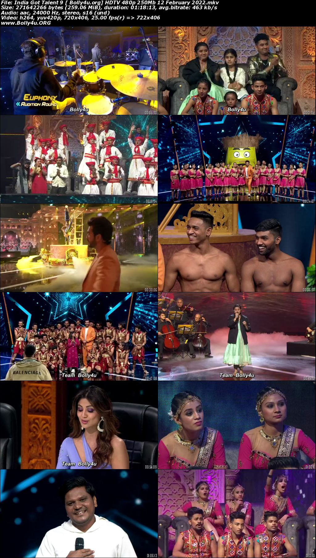 India Got Talent 9 HDTV 480p 250Mb 12 February 2022 Download