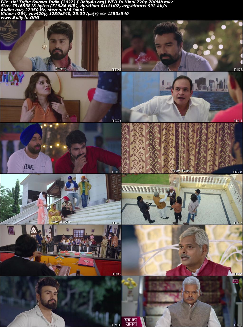 Hai Tujhe Salaam India 2022 WEB-DL Hindi Movie Download 720p 480p