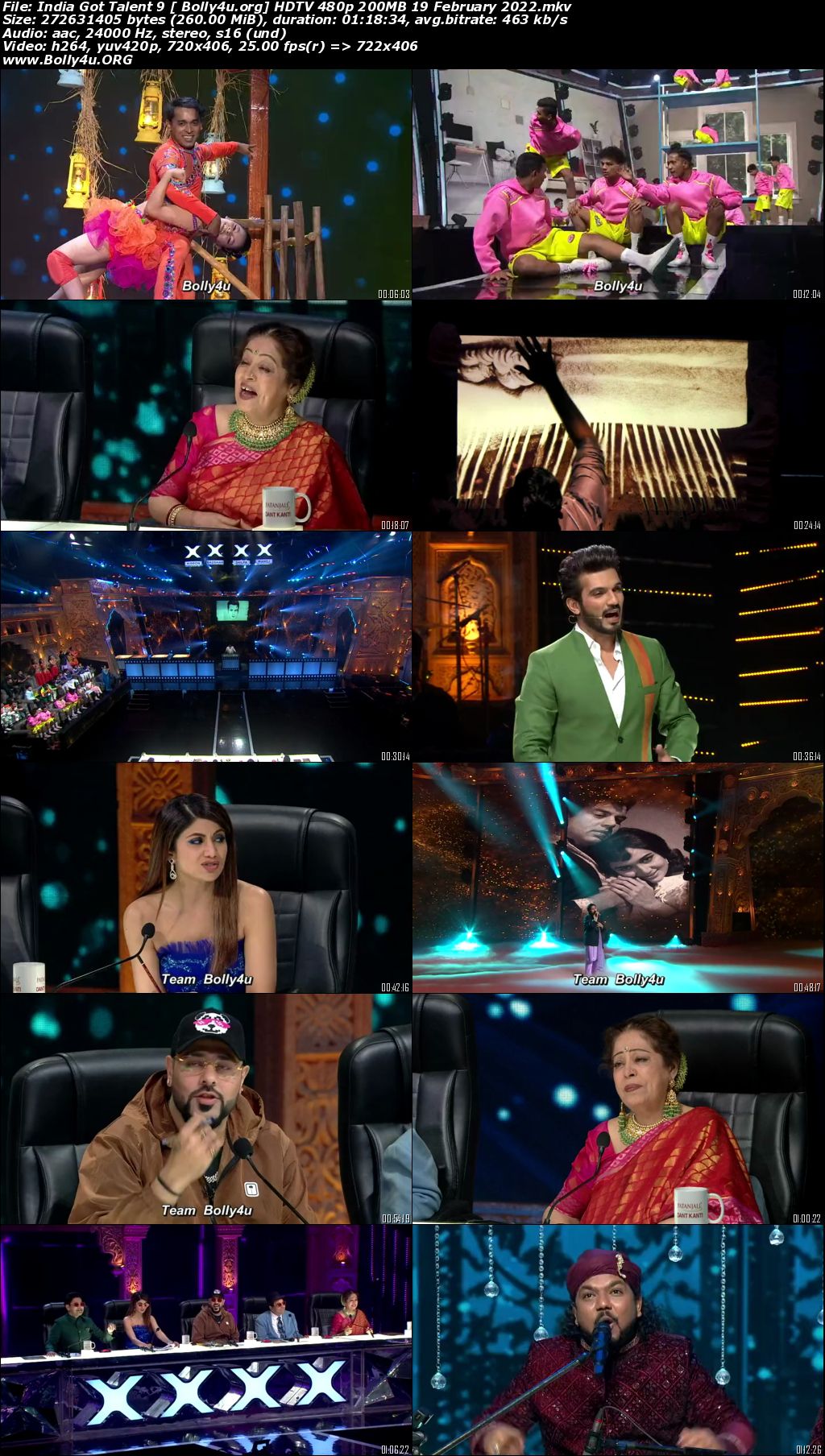 India Got Talent 9 HDTV 480p 200MB 19 February 2022 Download
