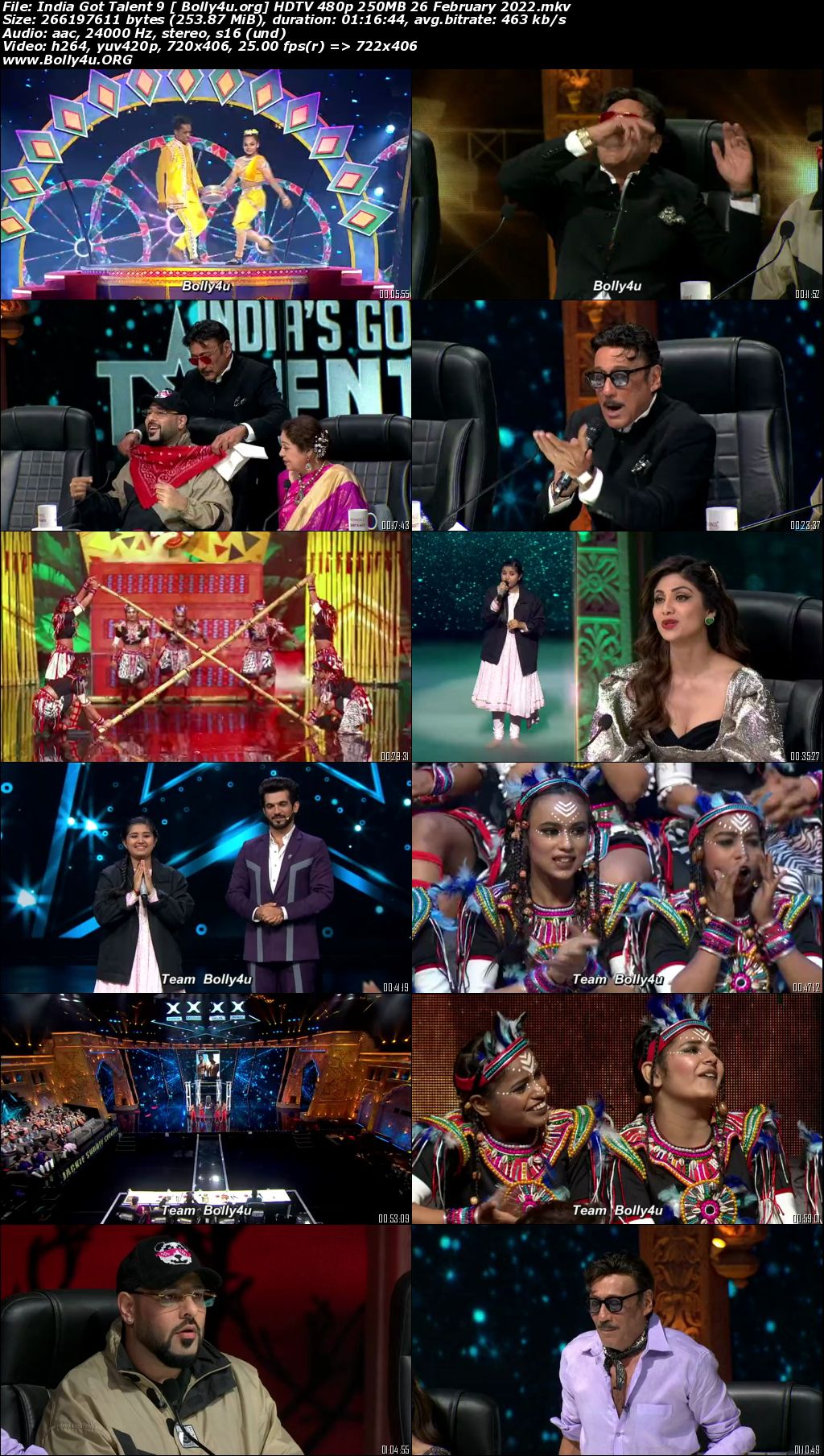 India Got Talent 9 HDTV 480p 250MB 26 February 2022 Download