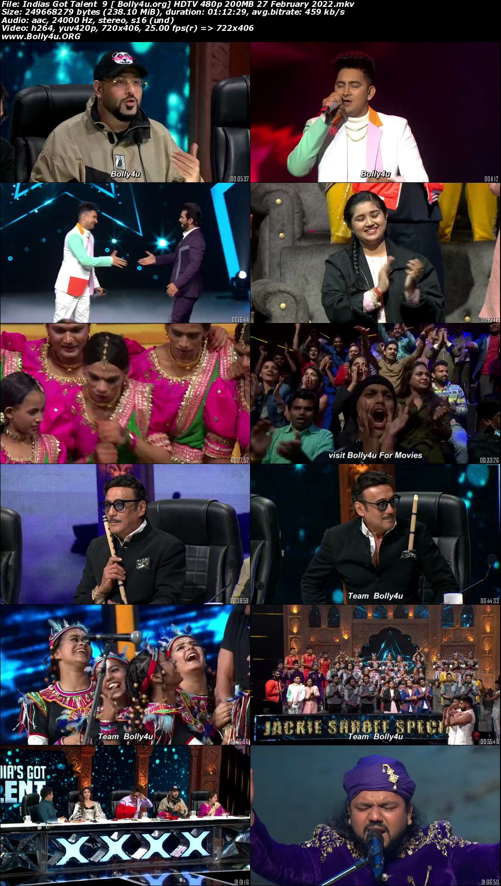 Indias Got Talent 9 HDTV 480p 200MB 27 February 2022 Download