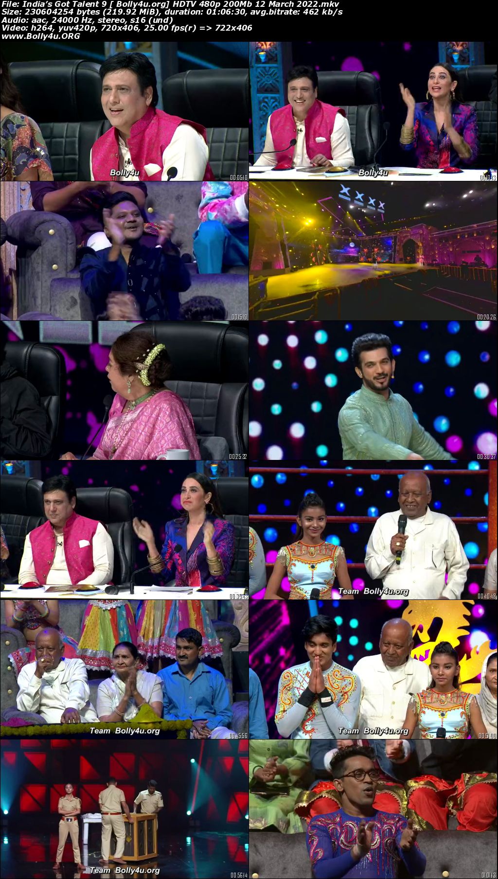 Indias Got Talent 9 HDTV 480p 200Mb 12 March 2022 Download