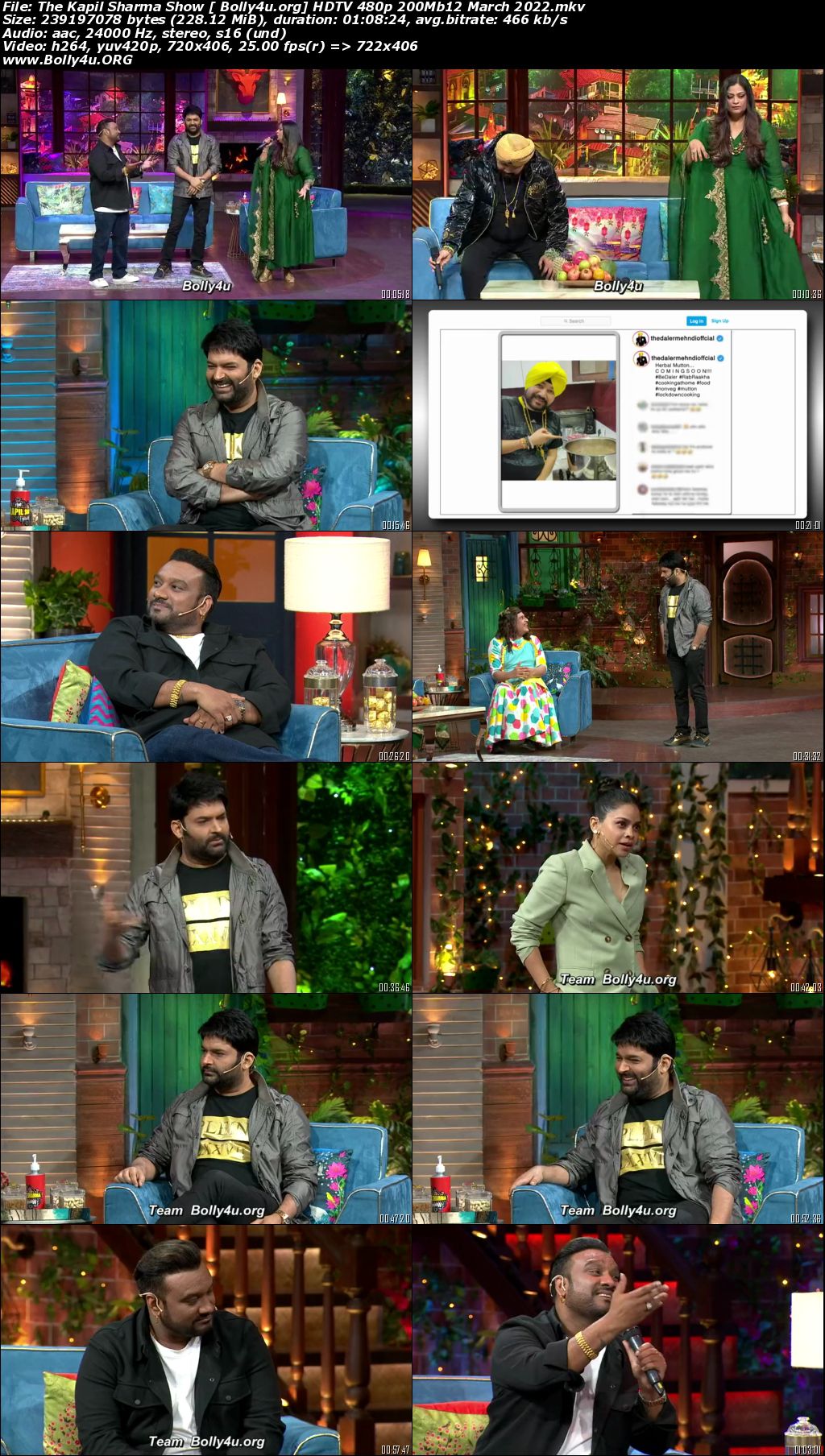 The Kapil Sharma Show HDTV 480p 200Mb 12 March 2022 Download