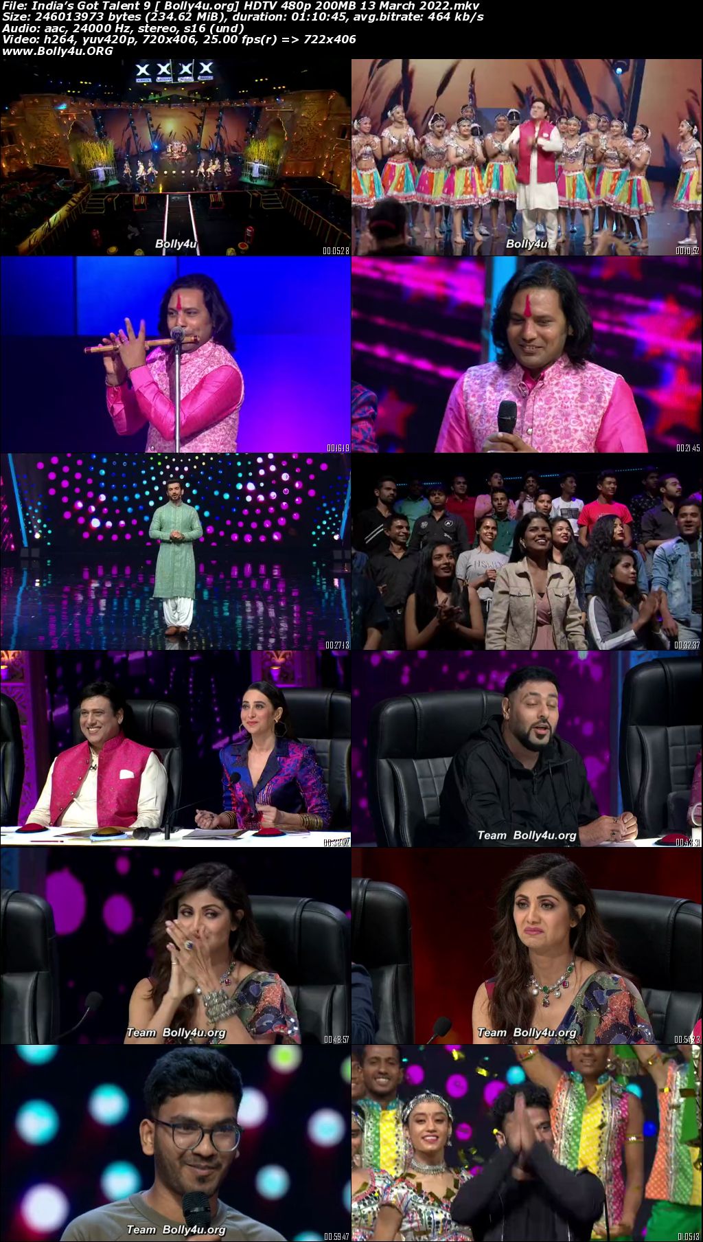 Indias Got Talent 9 HDTV 480p 200MB 13 March 2022 Download