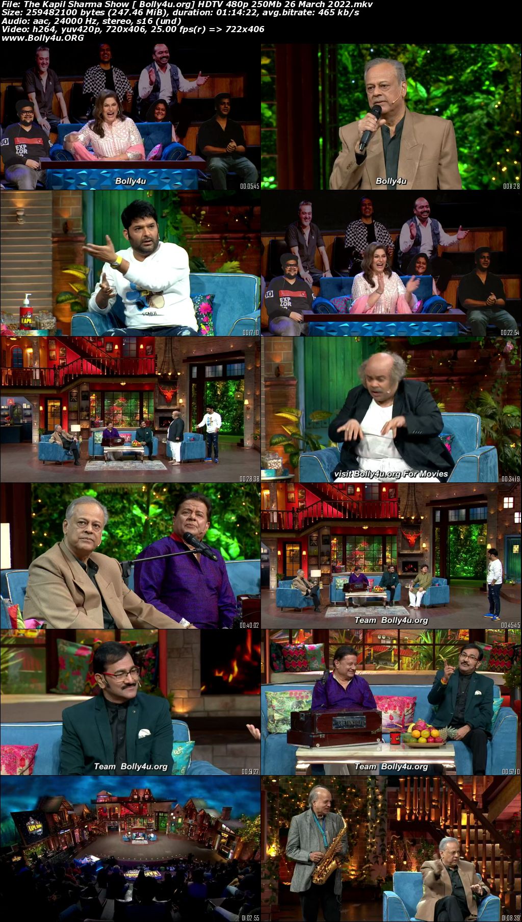The Kapil Sharma Show HDTV 480p 250Mb 26 March 2022 Download