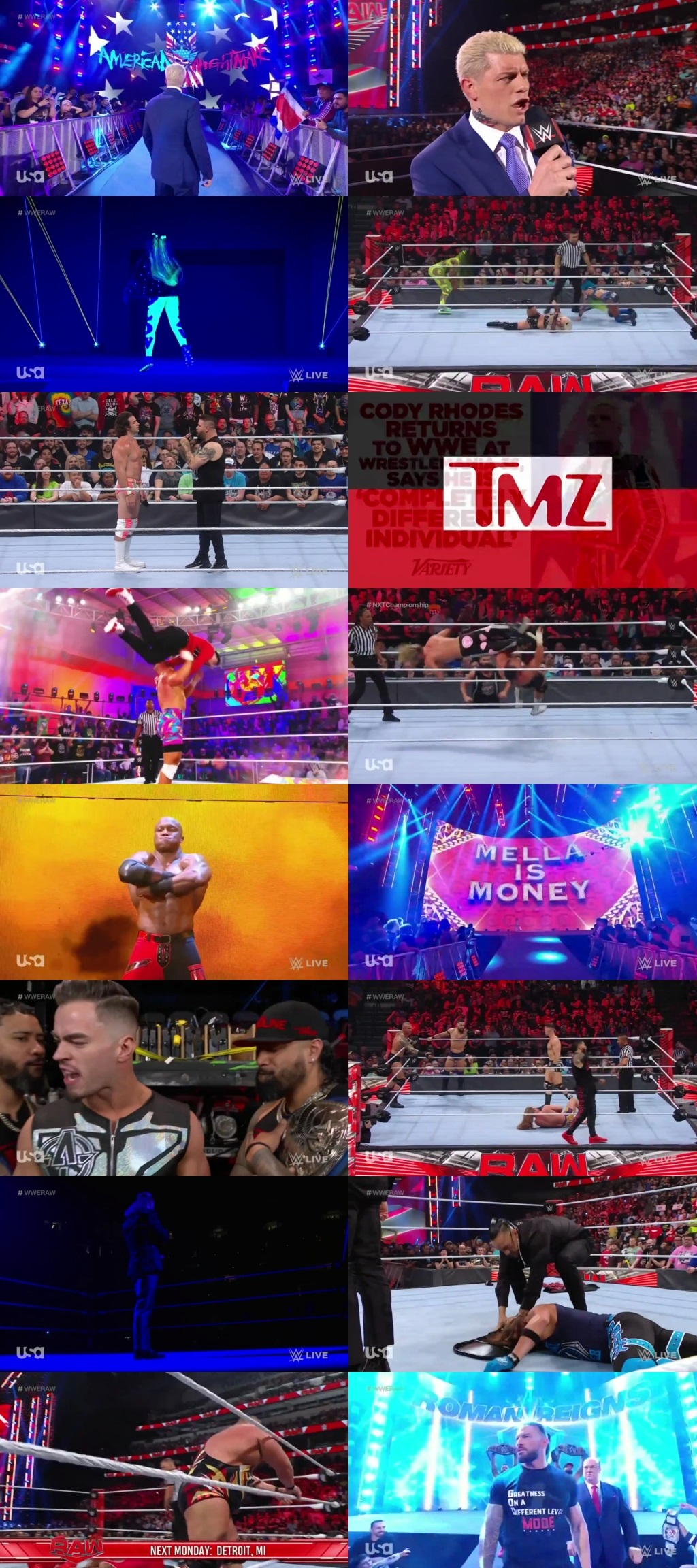 WWE Monday Night Raw 4th April 2022