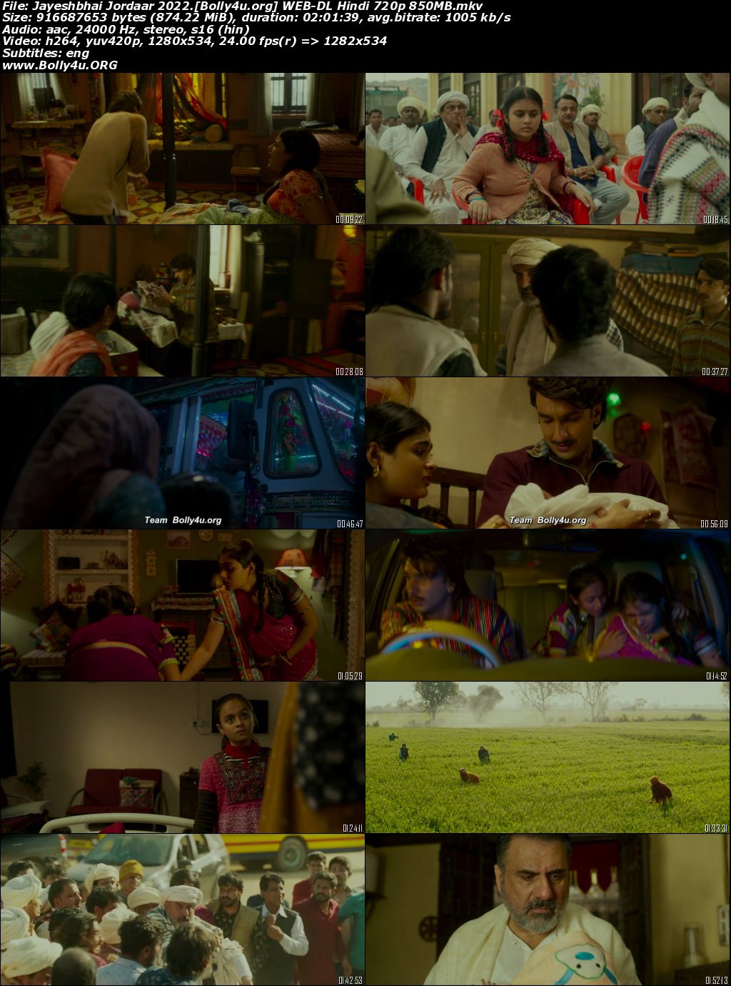 Jayeshbhai Jordaar 2022 WEB-DL Hindi Movie Download 720p 480p