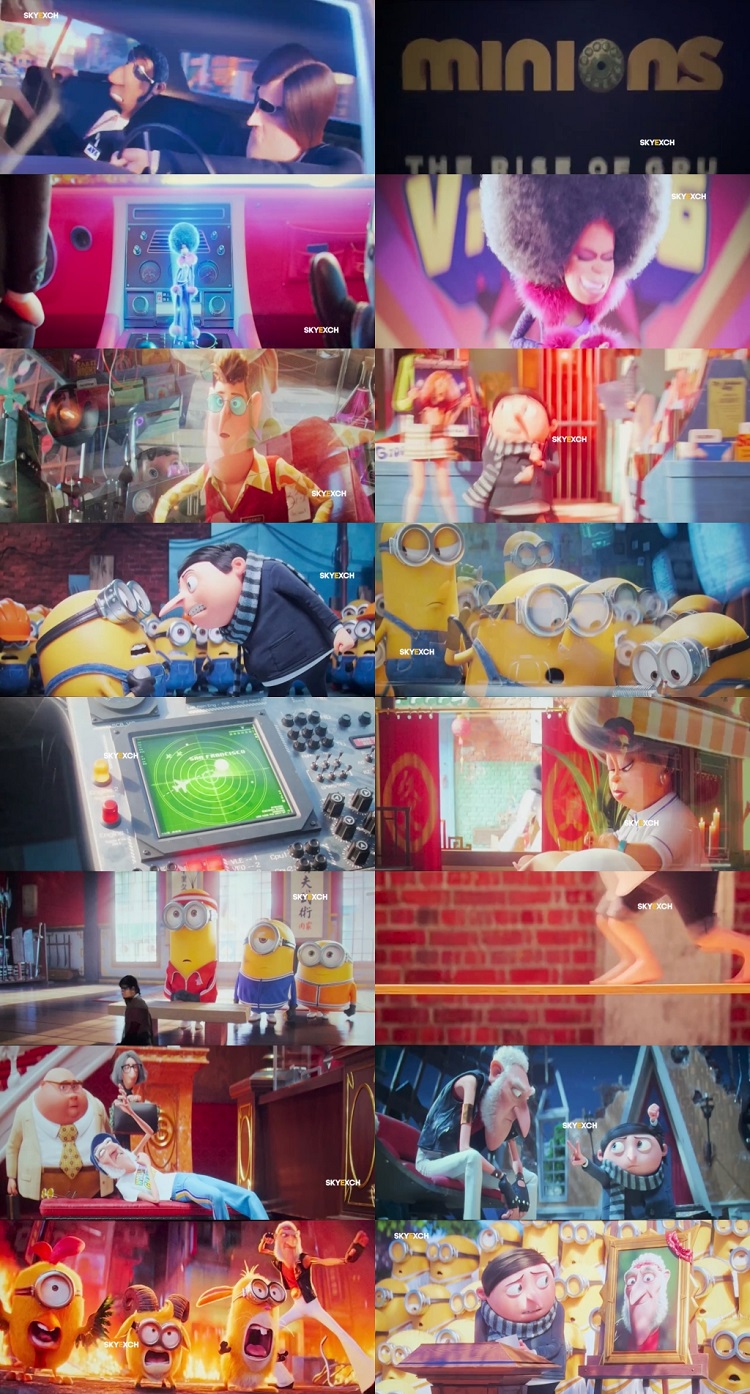 Minions 2 The Rise of Gru 2022 Hindi Dubbed 1080p 720p 480p HQ S-Print Rip x264