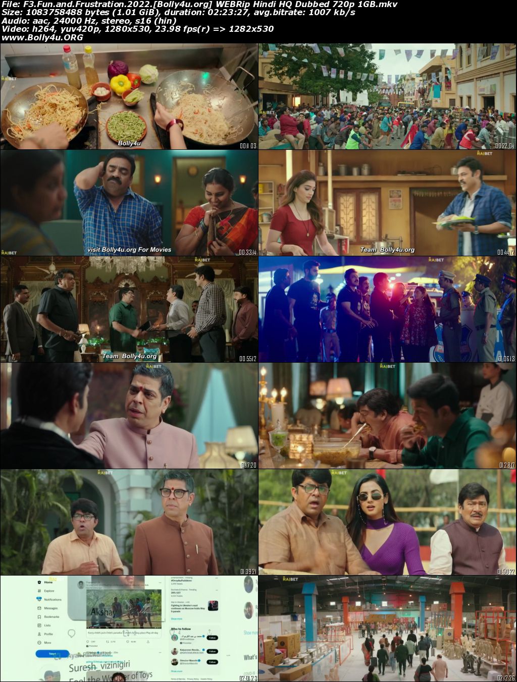 F3 Fun and Frustration 2022 WEBRip Hindi HQ Dubbed Full Movie Download