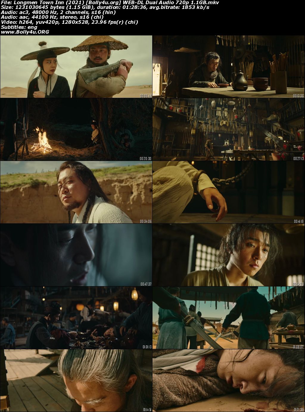 Longmen Town Inn 2021 WEB-DL Hindi Dual Audio Full Movie Download 720p 480p