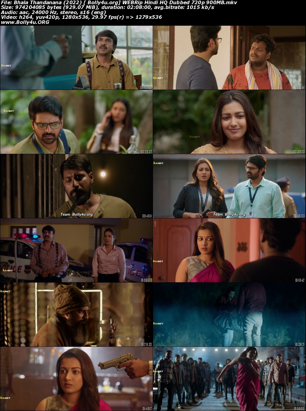 Bhala Thandanana 2022 WEBRip Hindi HQ Dubbed Full Movie Download 1080p 720p 480p