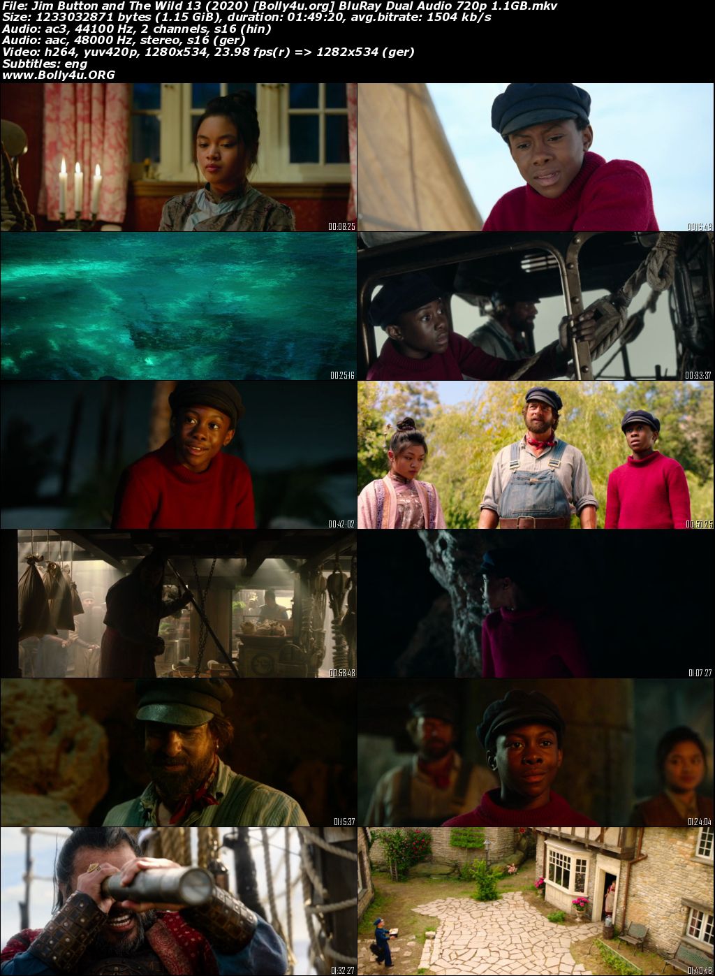 Jim Button and The Wild 13 2020 BluRay Hindi Dual Audio Full Movie Download 1080p 720p 480p