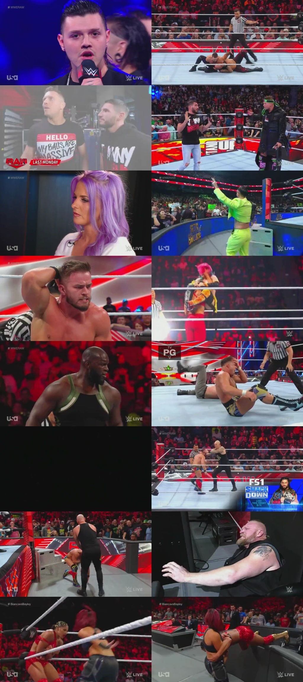 WWE Monday Night Raw 24th October 2022 720p 600MB HDTVRip 480p