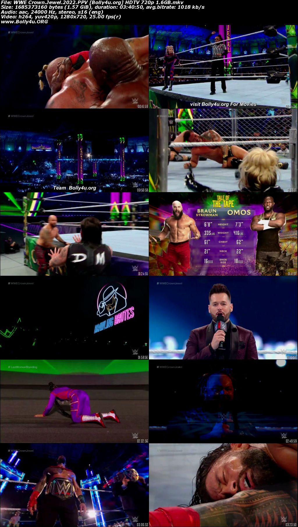 WWE Crown Jewel 2022 HDTV PPV 05 November 2022 720p 480p Download