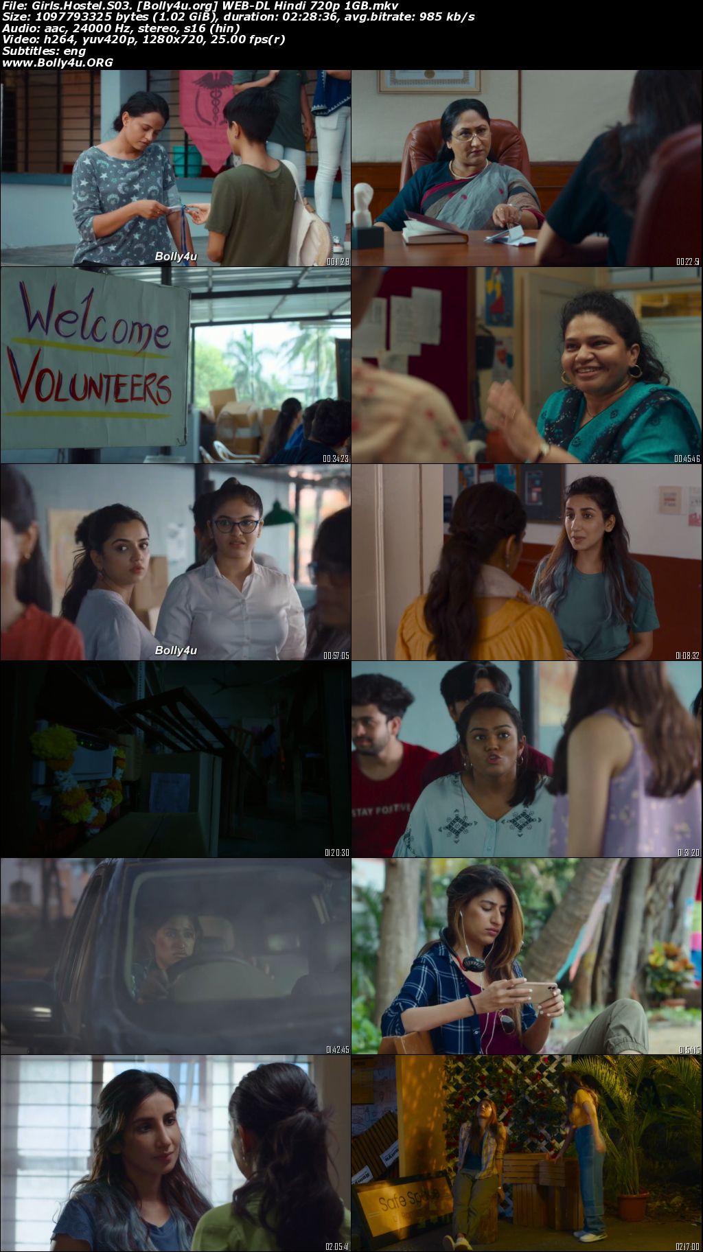 Girls Hostel 2022 WEB-DL Hindi S03 Complete Download 720p 480p