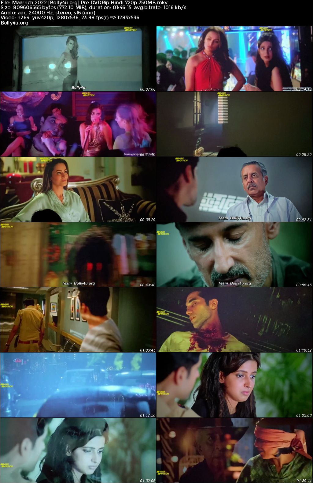 Maarrich 2022 Pre DVDRip Hindi Full Movie Download 1080p 720p 480p