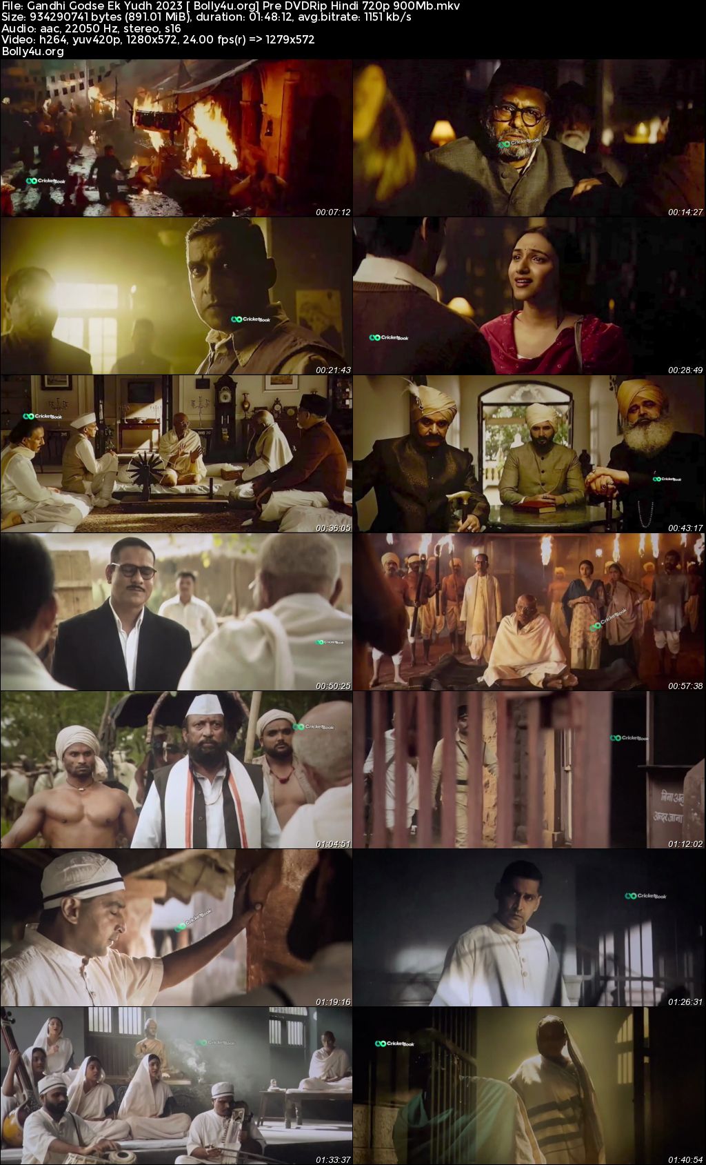 Gandhi Godse Ek Yudh 2023 Pre DVDRip Hindi Full Movie Download 720p 480p