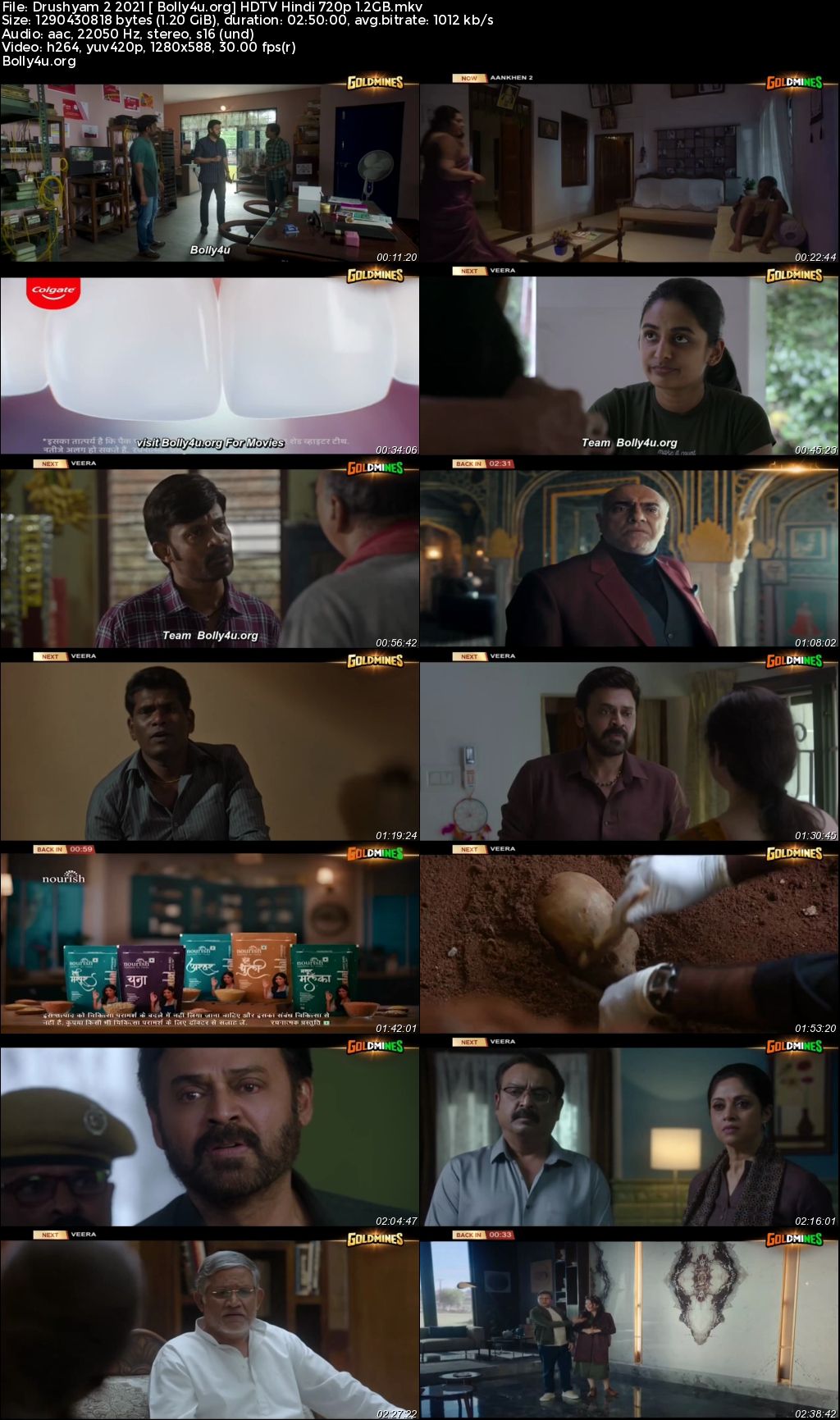 Drushyam 2 2021 HDTV Hindi Dubbed Full Movie Download 720p 480p