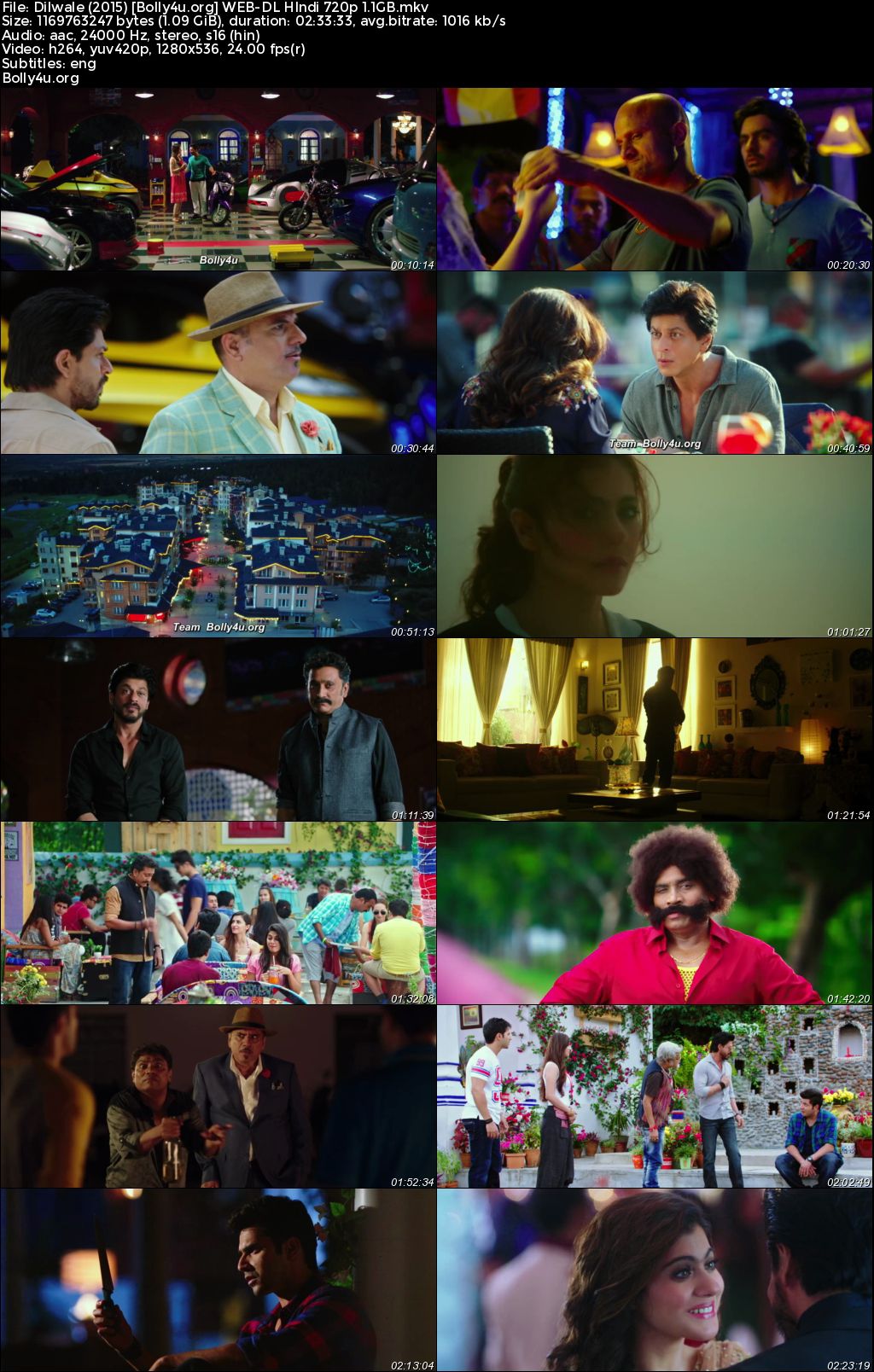 Dilwale 2015 WEB-DL Hindi Full Movie Download 1080p 720p 480p