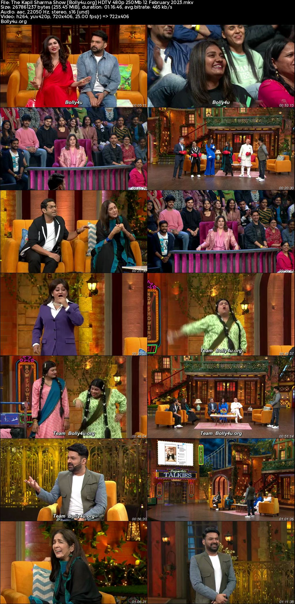 The Kapil Sharma Show HDTV 480p 250Mb 12 February 2023 Download